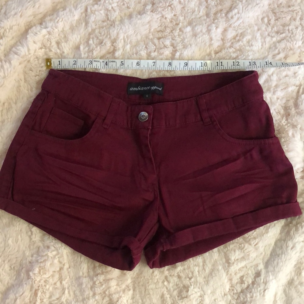 Cotton/spandex blend shorts
